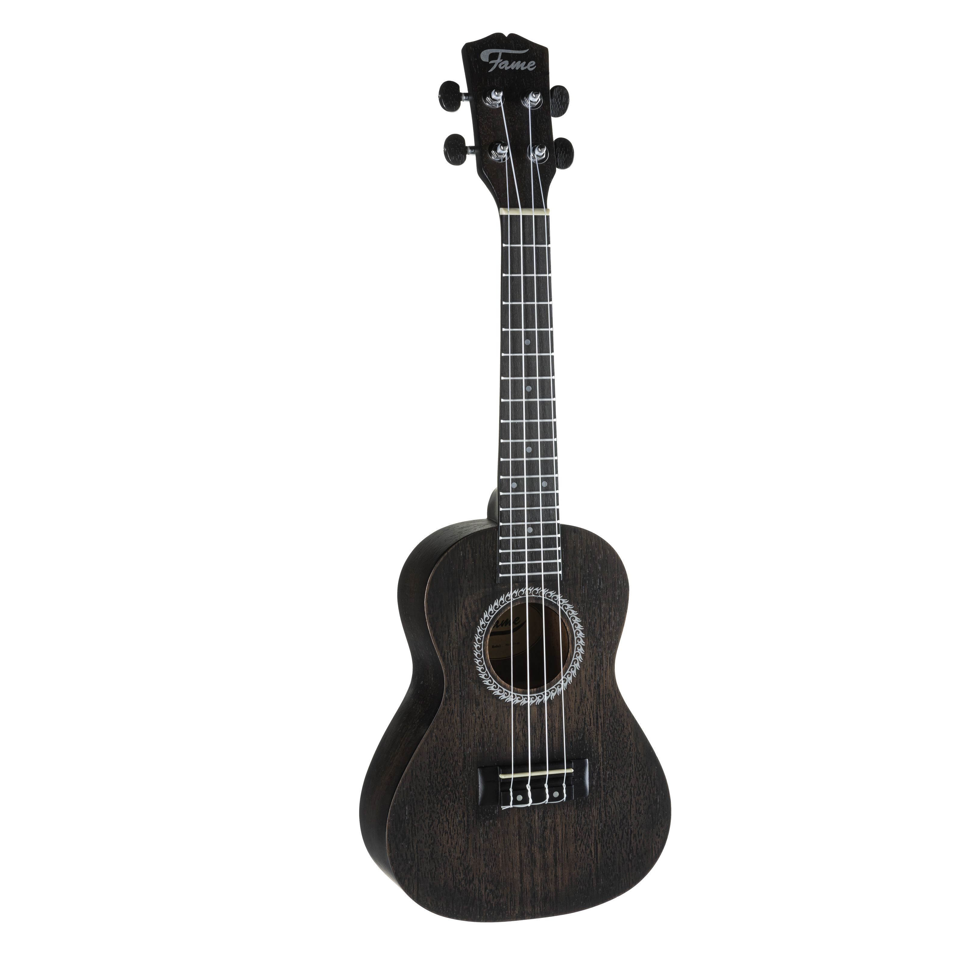 FAME Ukulele, Ukulelen, Konzert Ukulelen, Deluxe Concert Ukulele Lite Black - Konzert Ukulele
