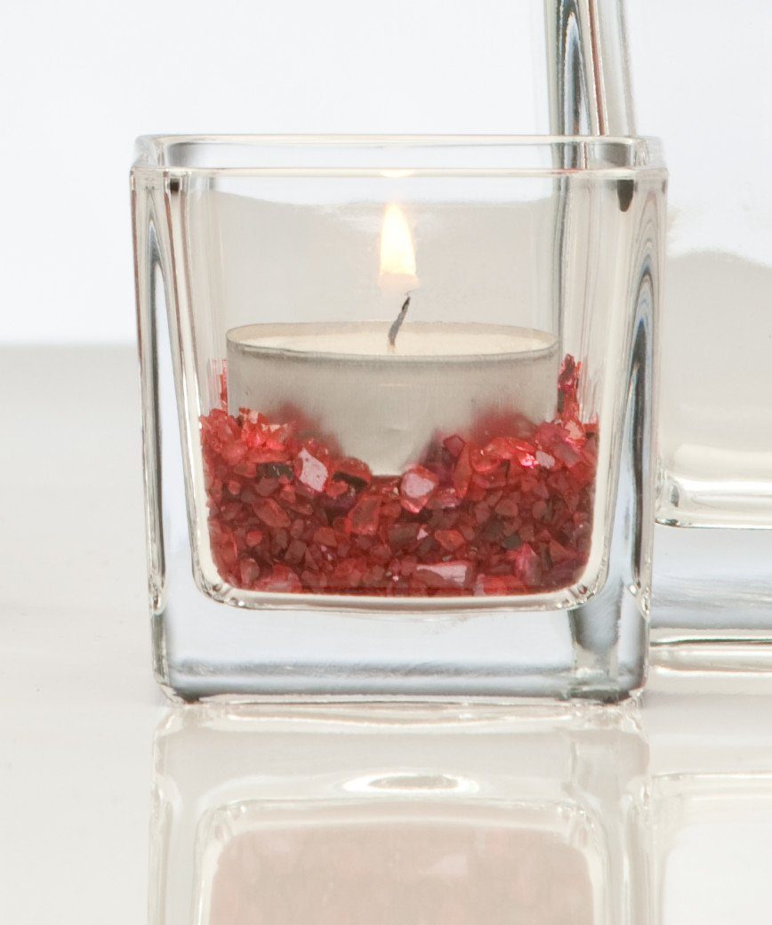 Sandra Rich Dekovase Glasvase Cube klar eckig von Sandra Rich