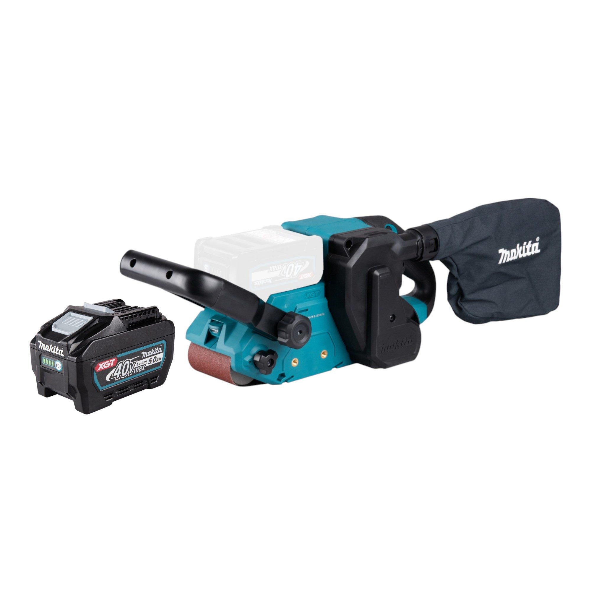 Makita Akku-Bandschleifer BS 001 GT1 40 V max. 76 x 533 mm Brushless + 1x Akku 5,0 Ah