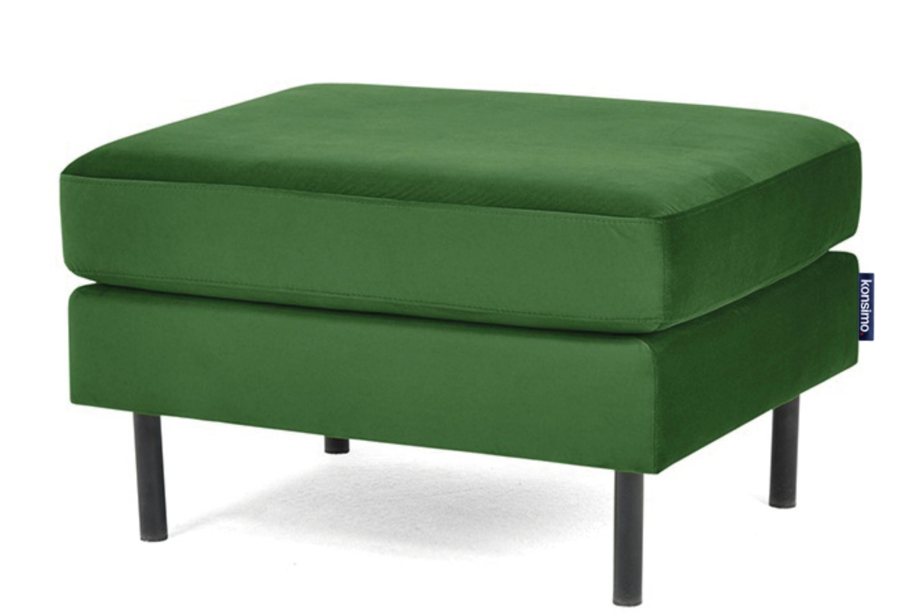 Polsterhocker | Sitzhocker grün Pouffe, | grün Beine, Konsimo TOZZI Design hohe grün universelles