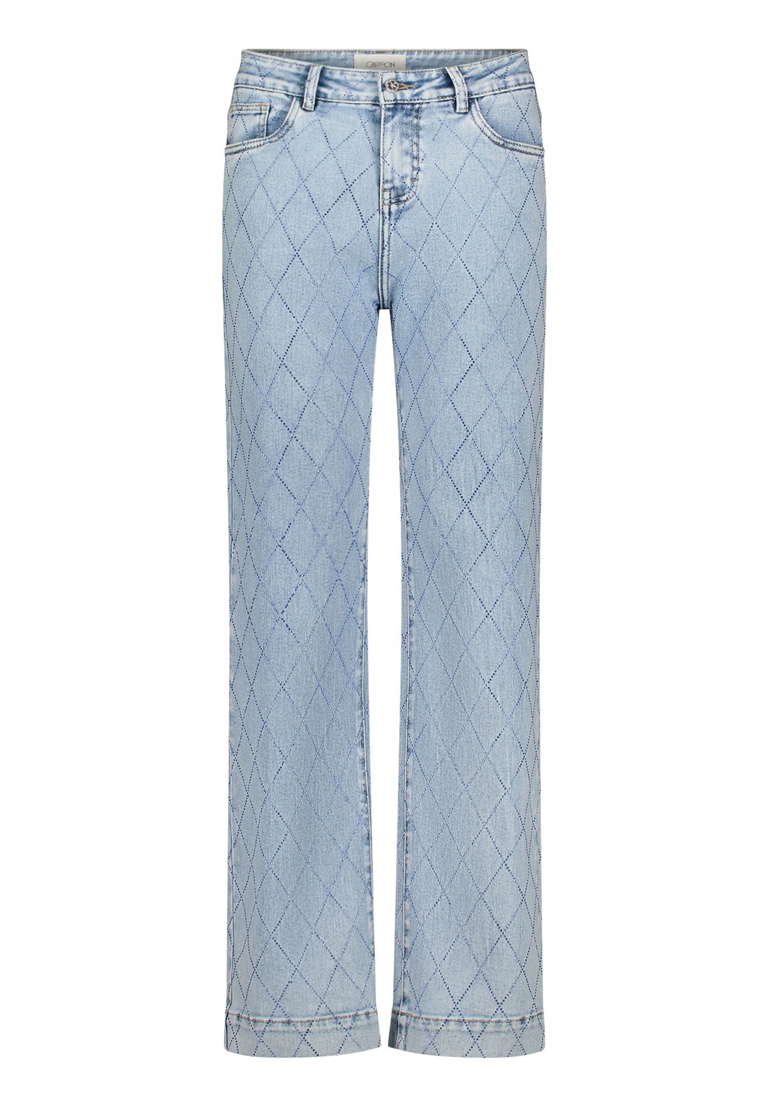Stretch-Jeans Damen mit Strass