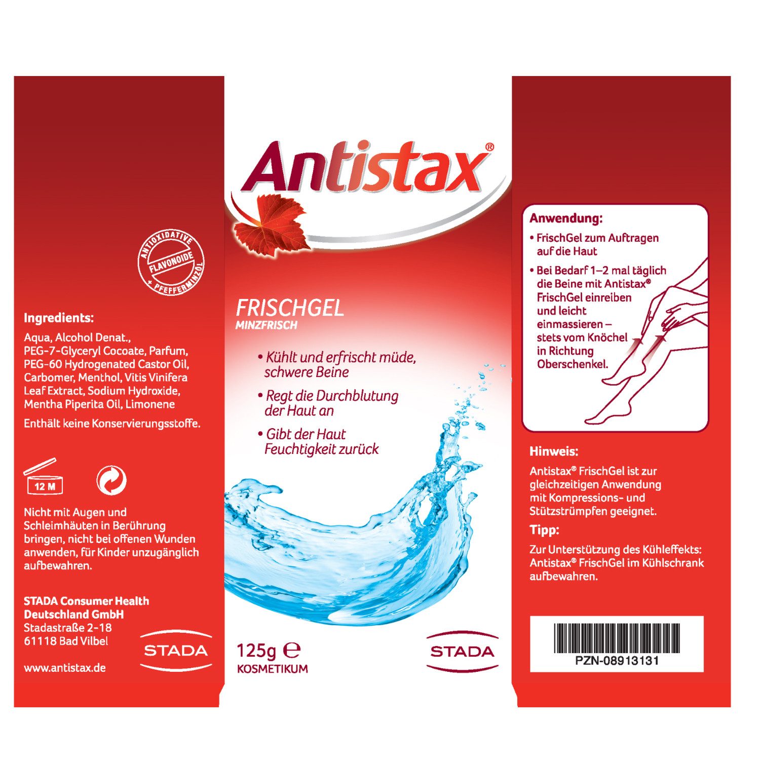 Antistax® Körperpflegemittel Frischgel, 1-tlg.