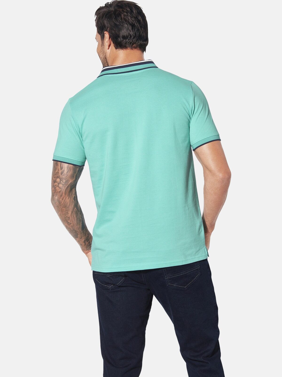 Jan Vanderstorm Poloshirt OLFGIR mit Kontrastdetails günstig online kaufen