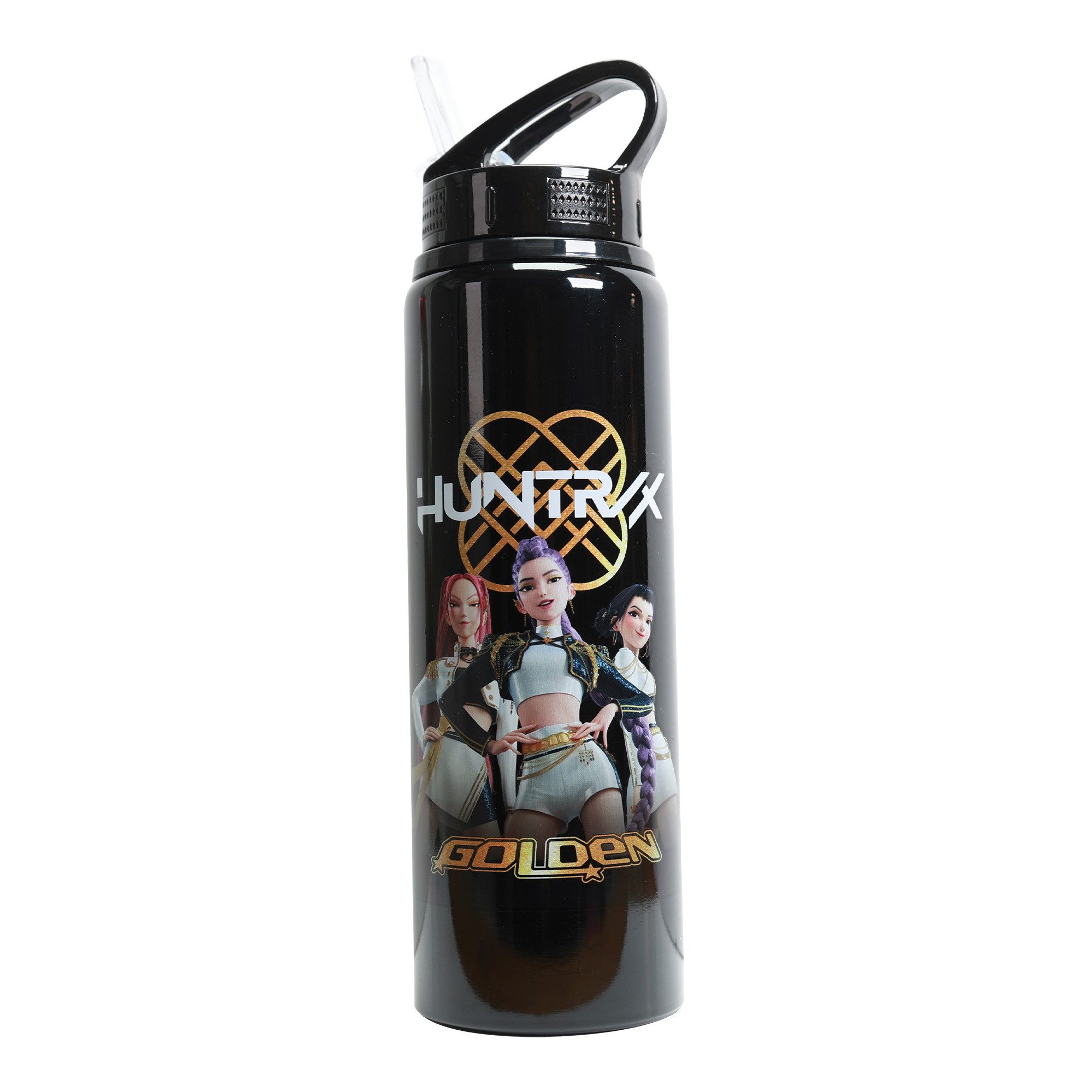Blue Sky Designs Trinkflasche KPop Demon Hunters - Flip Top Trinkflasche (650ml) Golden – Bild 2 von 4