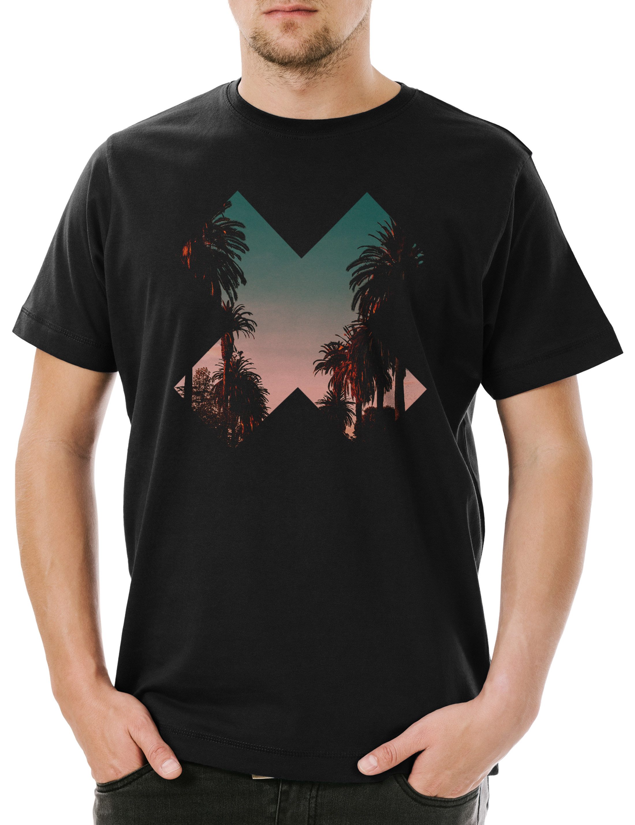 Urban Backwoods Print-Shirt California Palm Cross günstig online kaufen