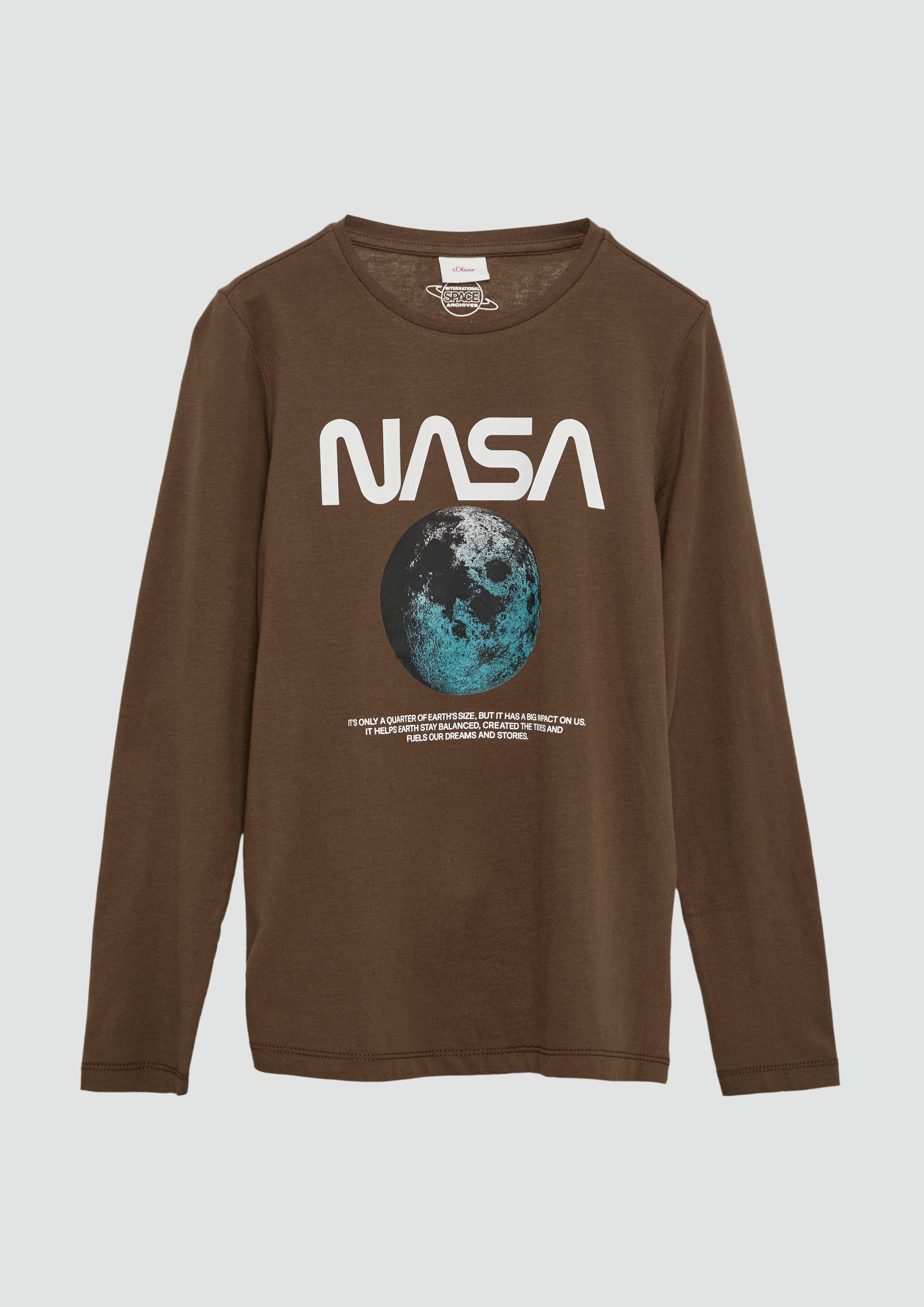 Langarmshirt Langarmshirt mit NASA®-Print