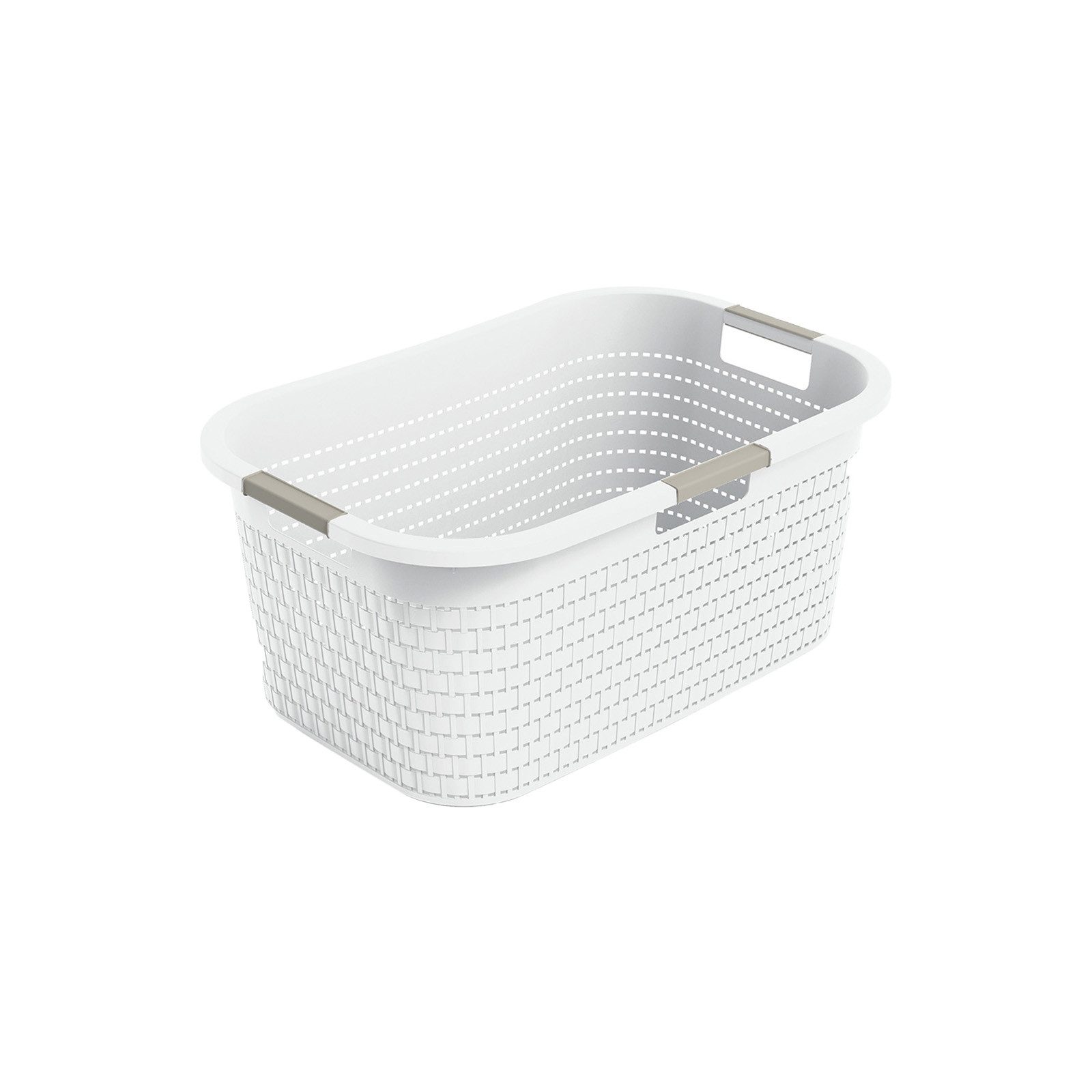 ROTHO Wäschekorb Wäschebox 40L COUNTRY, ergonomische Wäschebehälter mit Gri günstig online kaufen