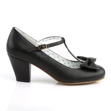 Pin Up Couture Retro T-Riemchen Pumps WIGGLE-50 - Schwarz SALE High-Heel-Pumps