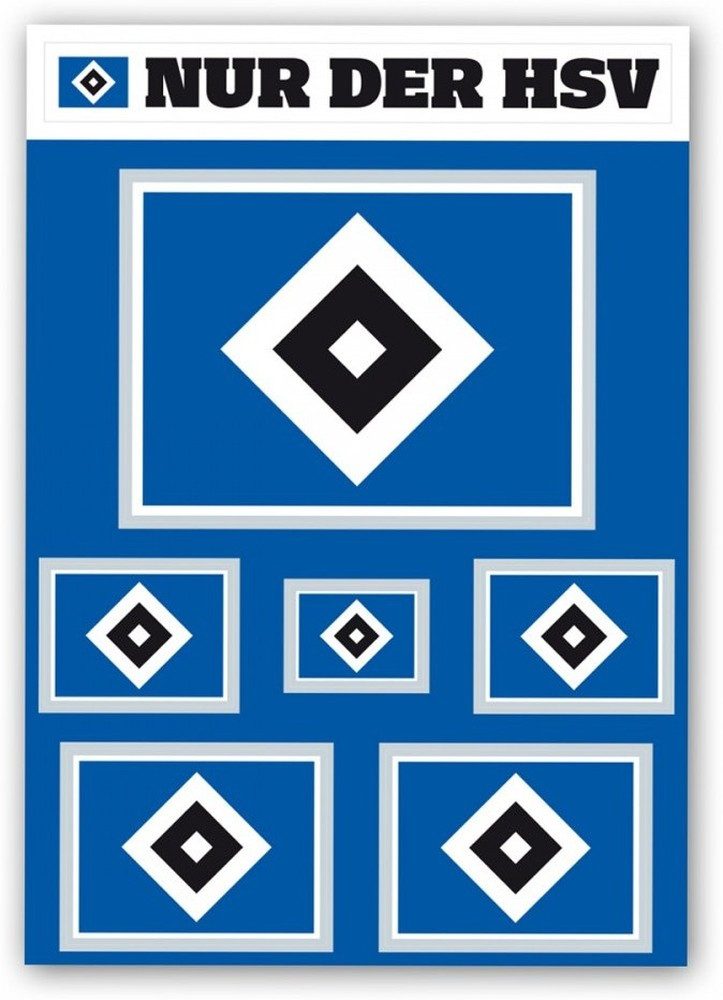 Hamburger SV Aufkleber HSV Aufkleber-Set 'Raute'