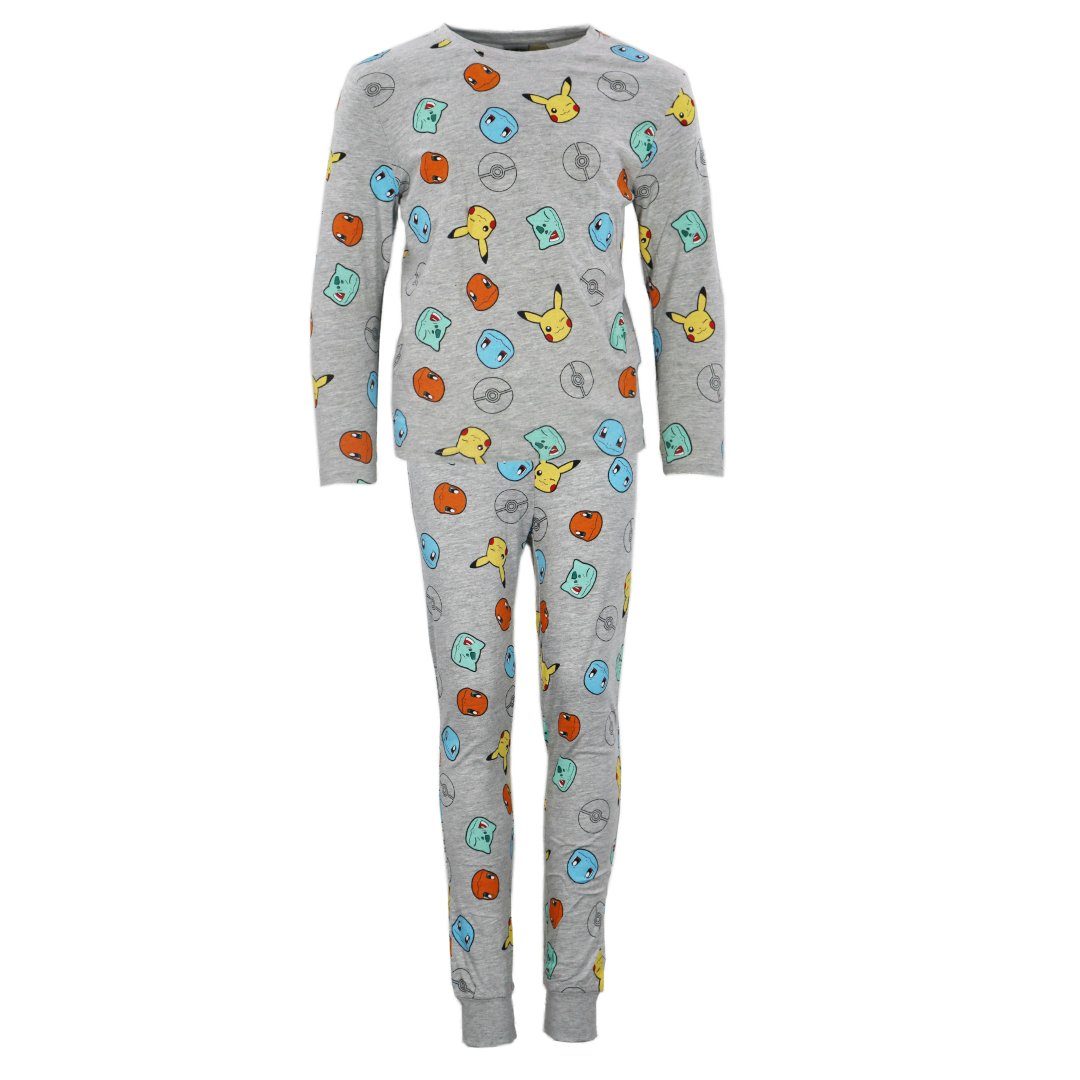 POKÉMON Schlafanzug Pokemon Pikachu and Friends Kinder langarm Pyjama