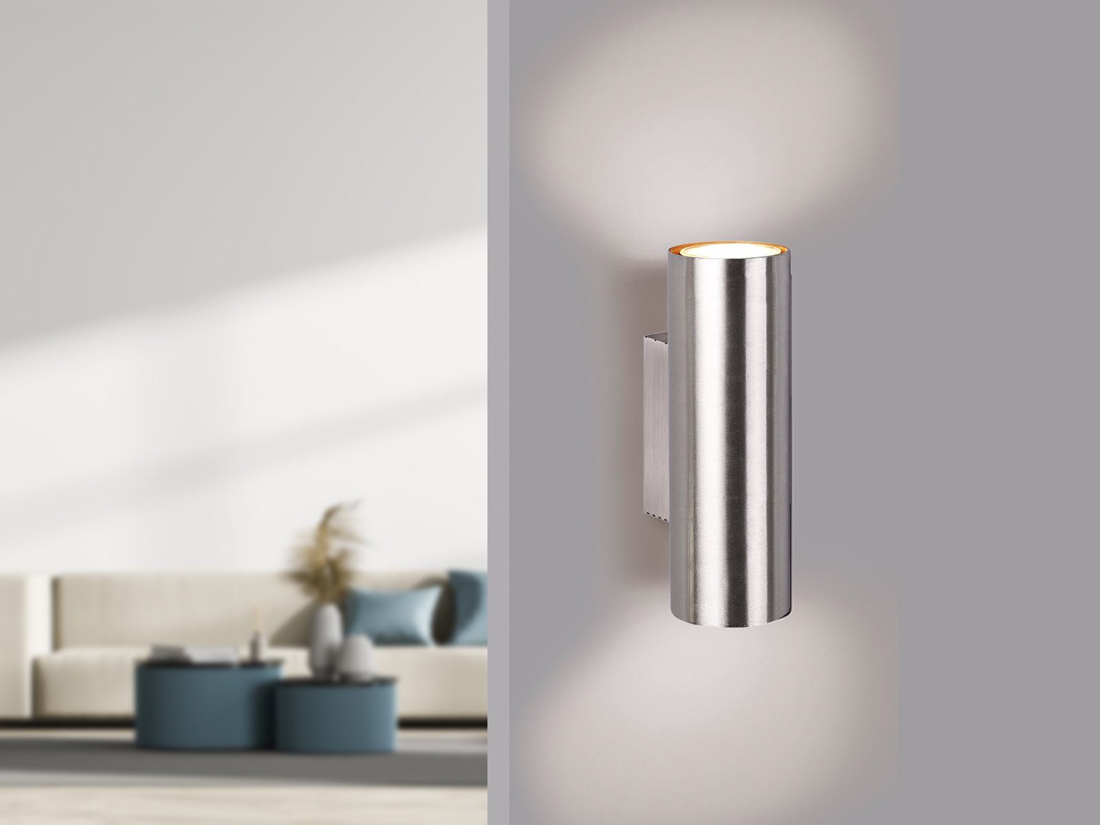 TRIO Leuchten LED Wandleuchte, Dimmfunktion, LED wechselbar, Warmweiß, inne günstig online kaufen