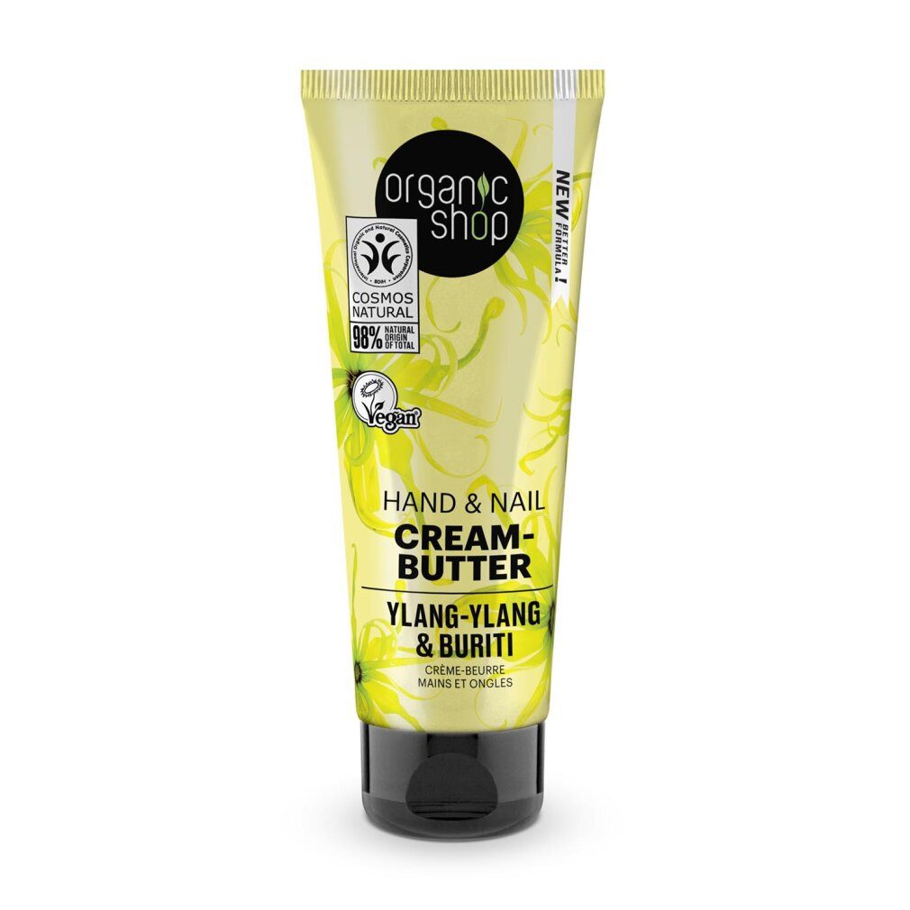 Organic Shop Nagelpflegecreme Hand & Nail Cream-Butter Ylang-Ylang & Buriti, 75 ml