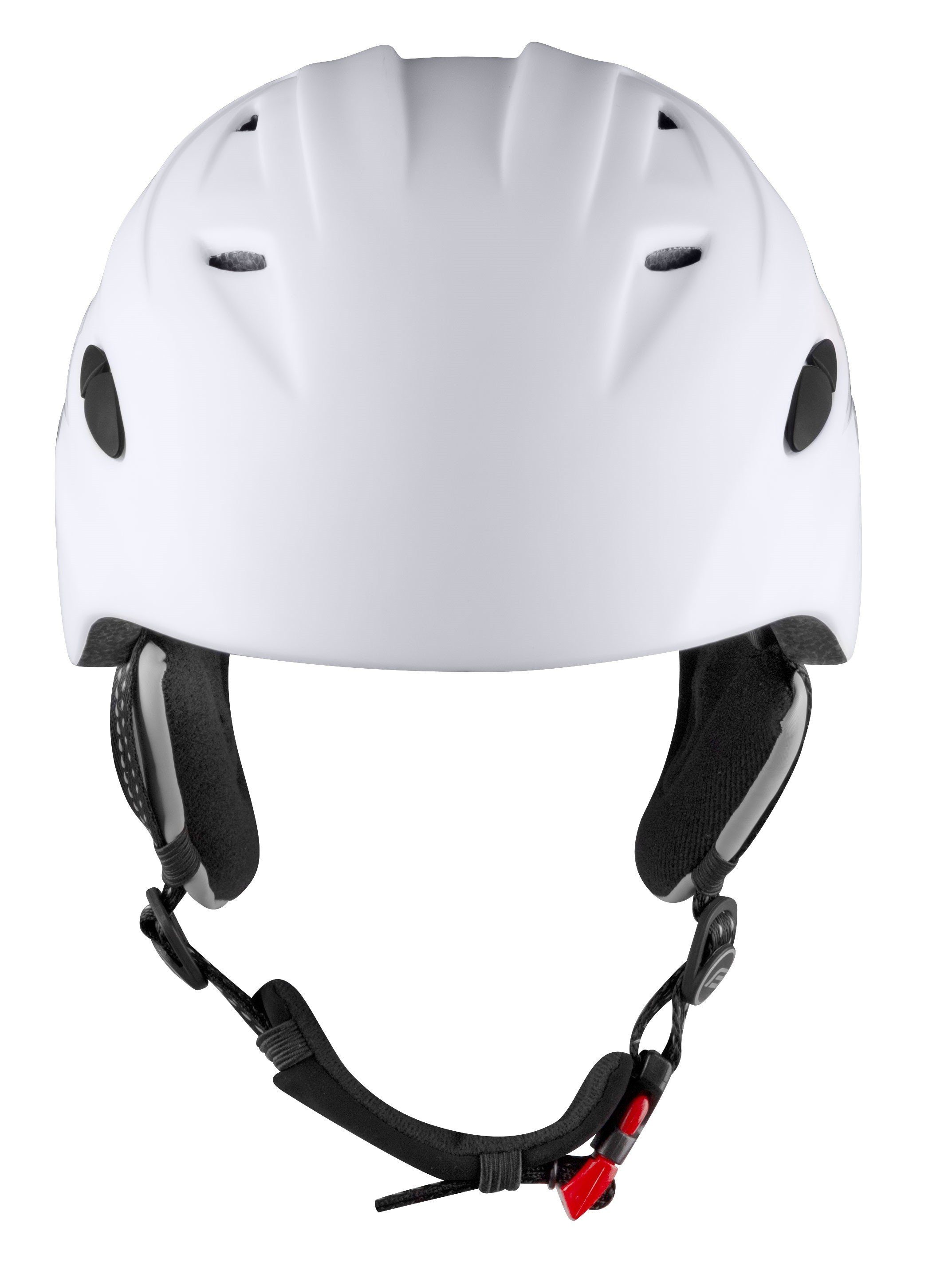FORCE Skihelm Helm FORCE SKI weiss grey print XS-S