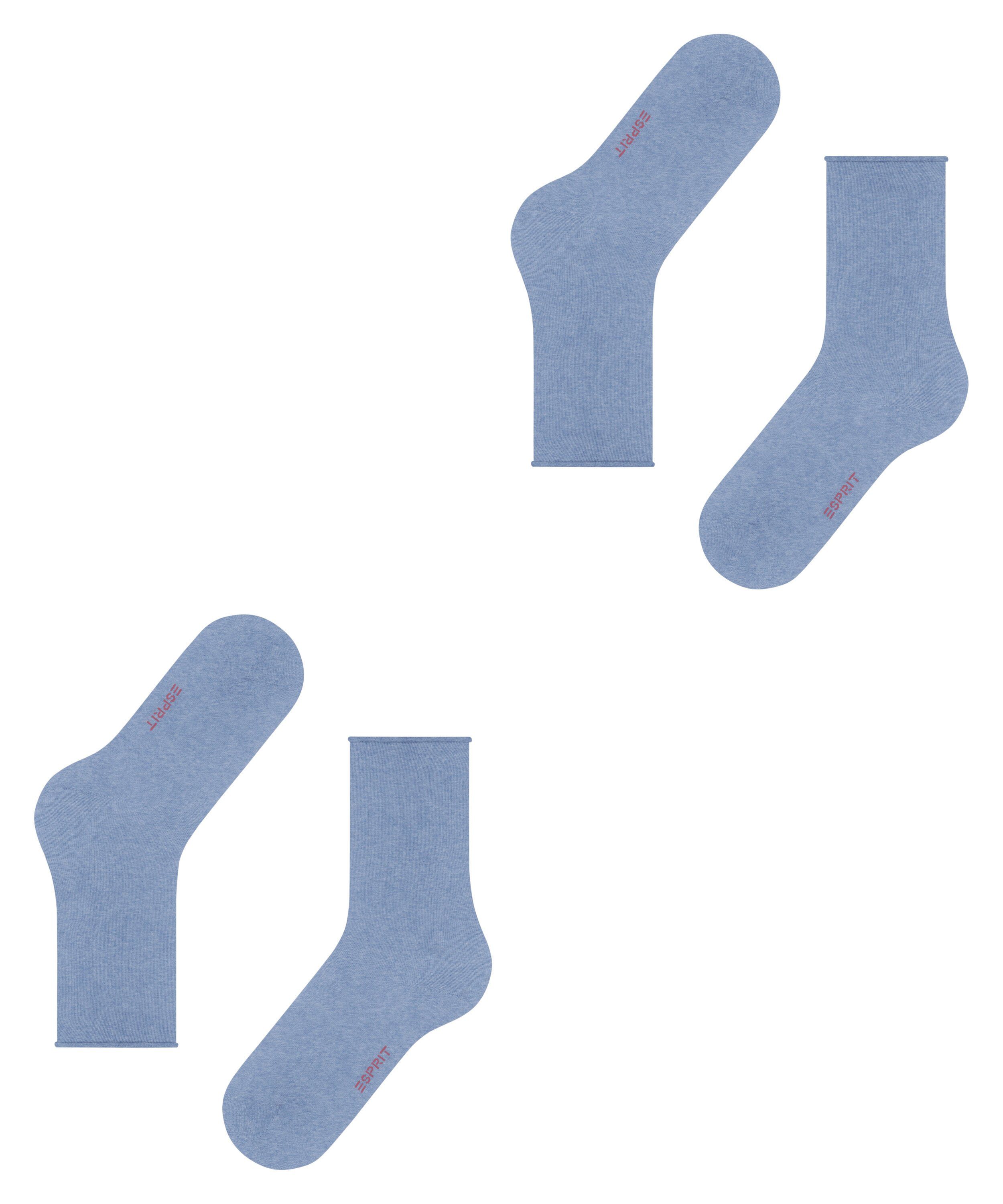 Esprit Socken Basic Pure 2-Pack Socken mit hohem Baumwollanteil (2-Paar) mit hohem Baumwollanteil