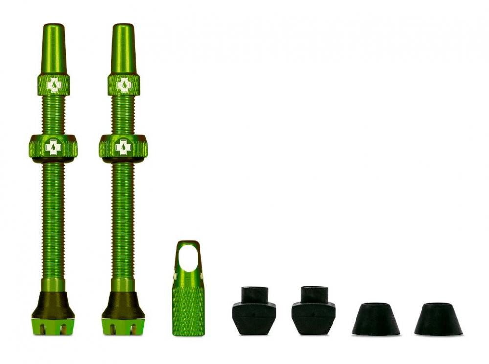 Muc-Off Fahrradreifen Muc Off Tubelessventil V2 SV 44mm grün Aluminium