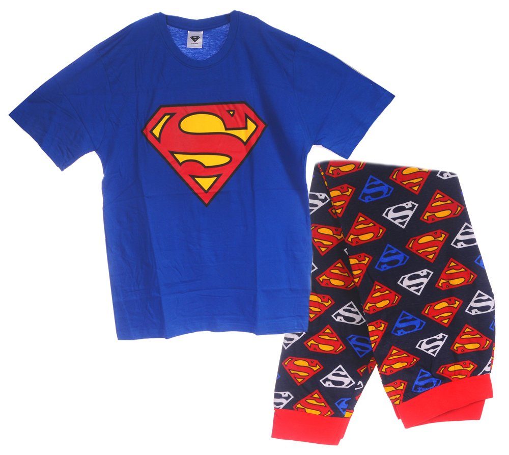 Pyjama Schlafanzug 2Tlg Hose und Shirt in verschiedenen Größen S M L XL aus reiner Baumwolle
