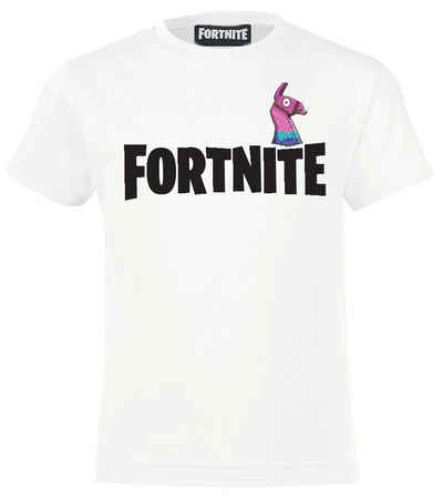 Fortnite Text-Logo Jungen T-Shirt Schwarz Camiseta para Hombre 