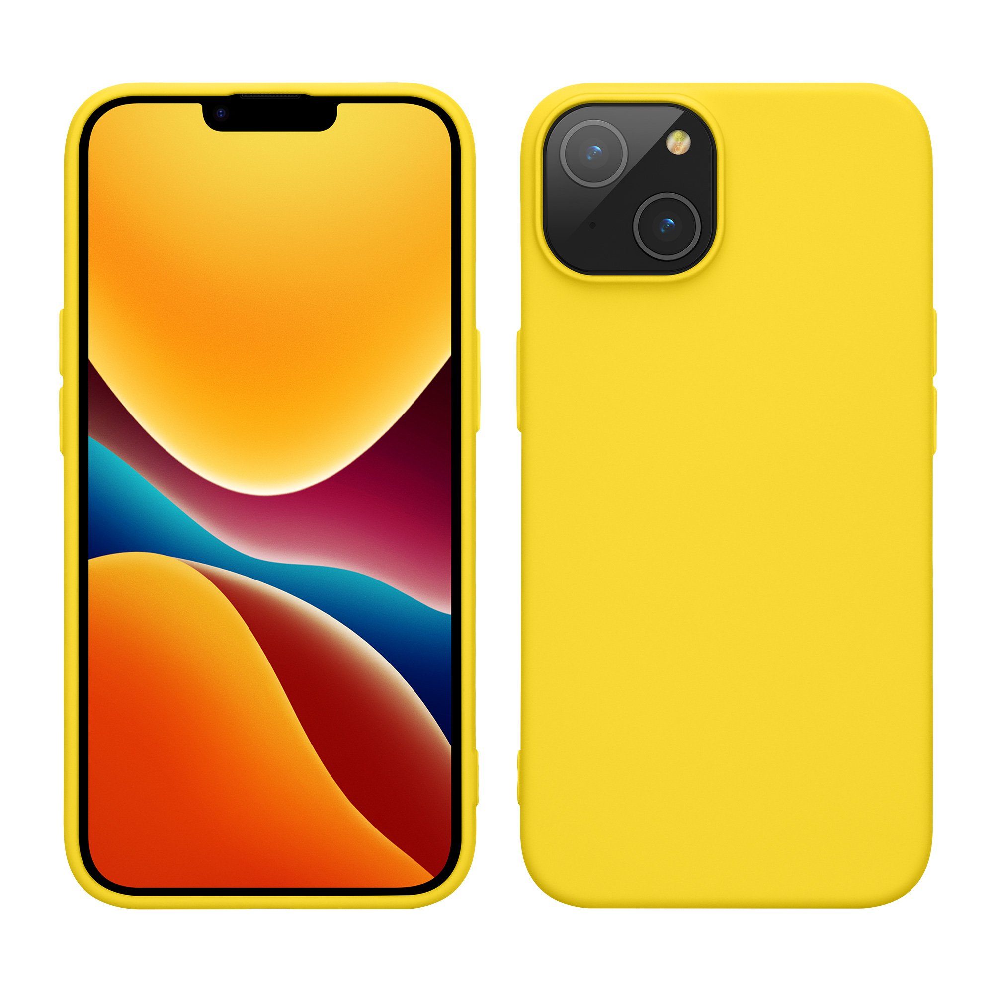 kwmobile Handyhülle Slim Case für Apple iPhone 14, Hülle Silikon Handy - Handyhülle gummiert