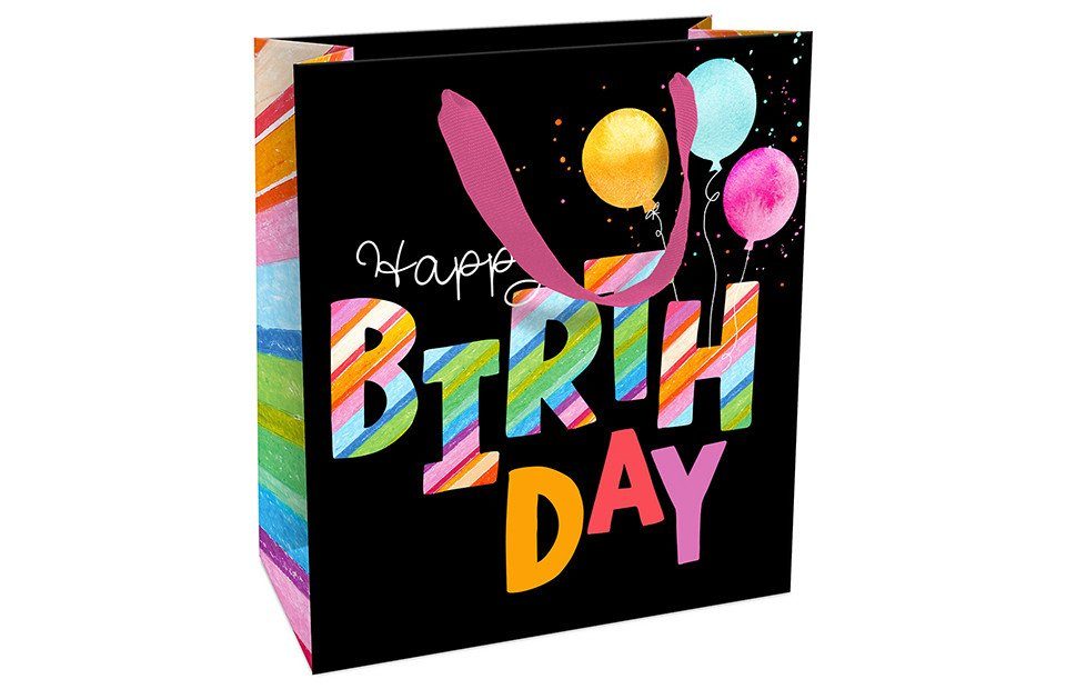 Braun+Company Atelier Geschenkpapier Braun & Company Geschenktasche Birthday 18 x 21 x