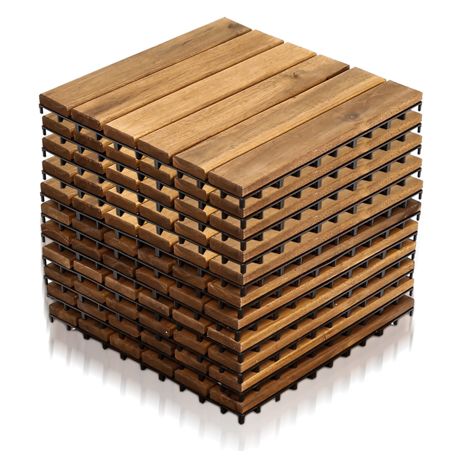 Clanmacy Holzfliesen 11-110 Stück erhältlich Terrassenfliesen, günstig online kaufen
