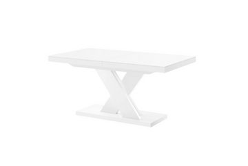 designimpex Esstisch Design Esstisch Tisch HEN-111 Weiß Hochglanz ausziehbar 160 bis 256 cm