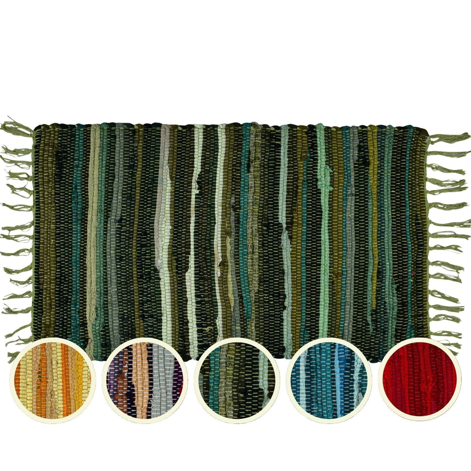 Marrakesch Orient & Mediterran Interior Badematte Callum Grün Teppich 90×50 günstig online kaufen