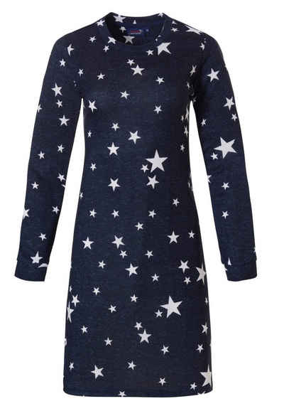 Rebelle Nachthemd Damen Nachthemd mit Sternen (1-tlg) Modisch