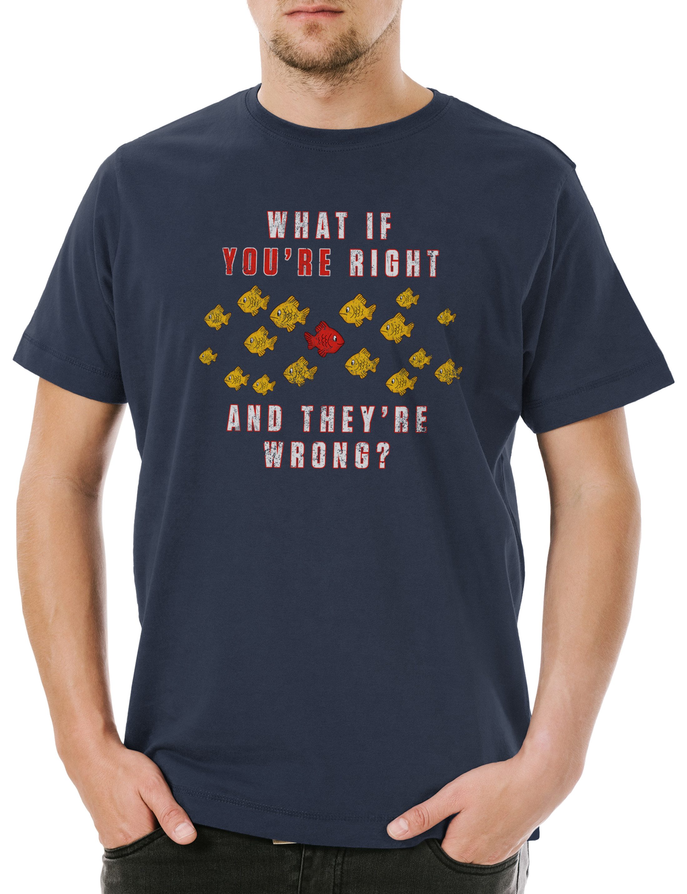 Print-Shirt What If You're Right And They're Wrong Herren T-Shirt Movie Fargo