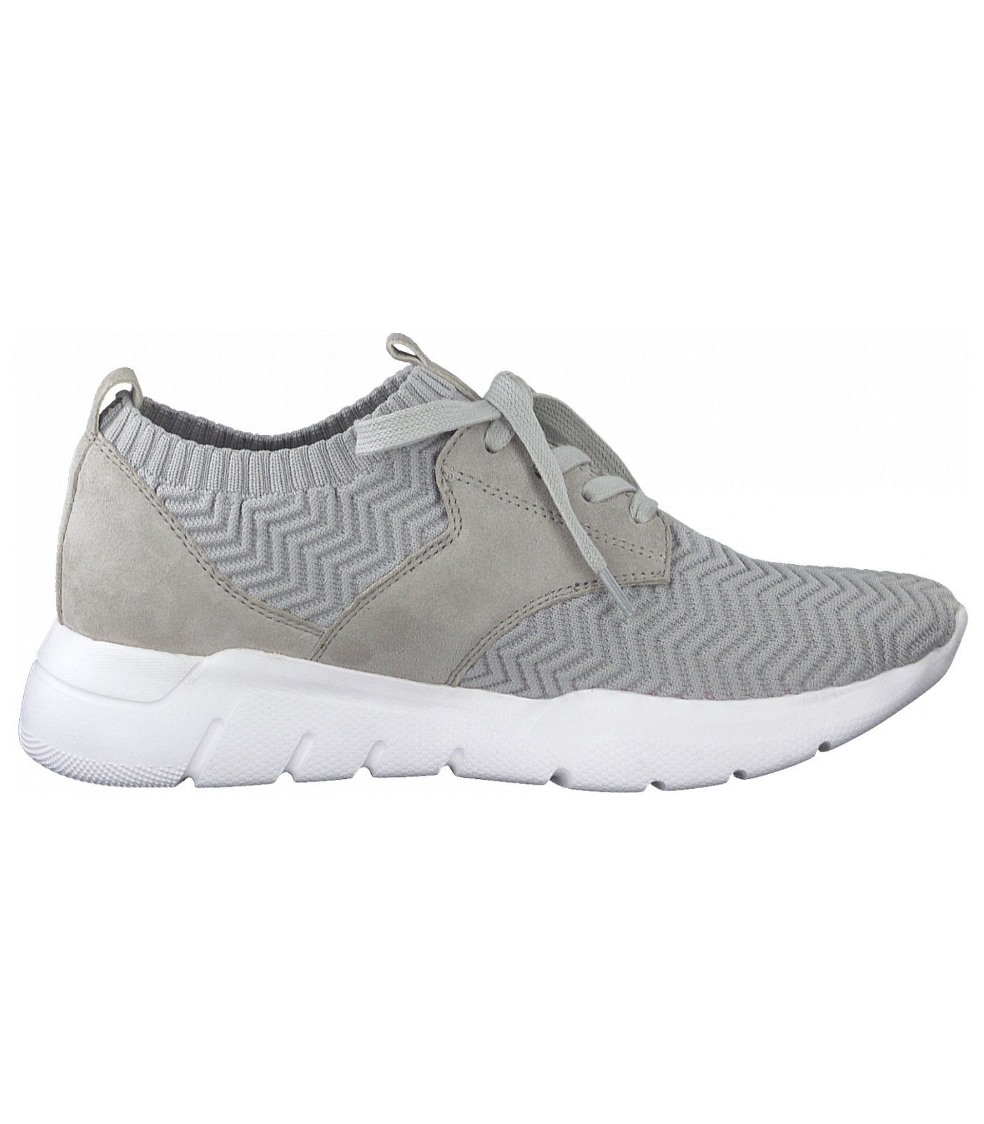 Leder/Textil Jana Sneaker Sneaker Grau