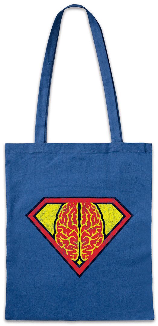 Beuteltasche Superbrain Stofftasche Lehrer Gehirn Super Hirn Geek Nerd Mathe