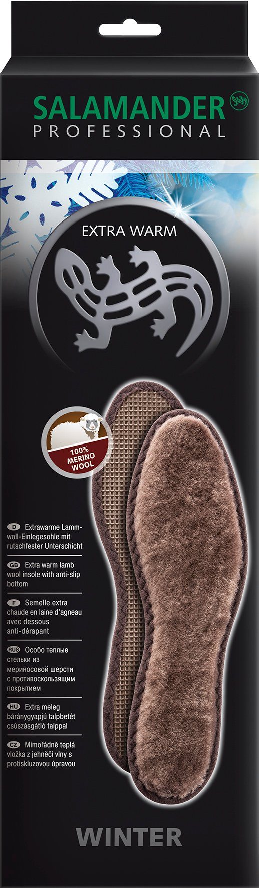 Salamander Lammfellsohlen Extra Warm Wintersohle - Lammfellsohle aus echter Merino Wolle