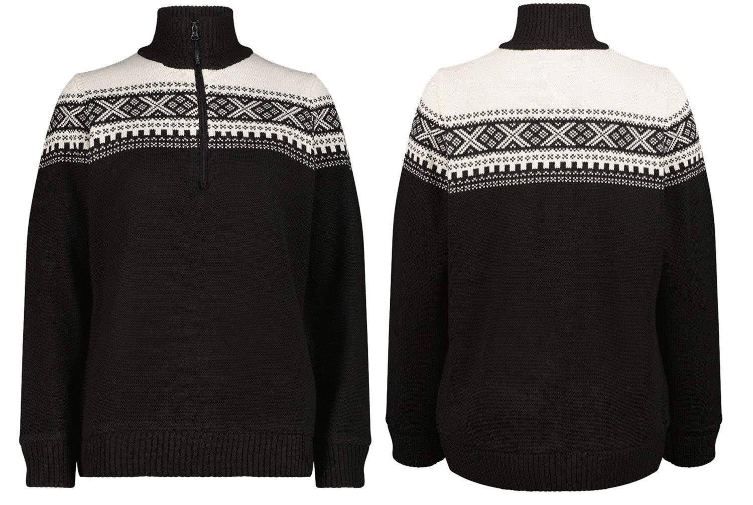 CMP Norwegerpullover CMP Damen Pullover Woman Sweat Knitted WP mit Wind Protect Membrane