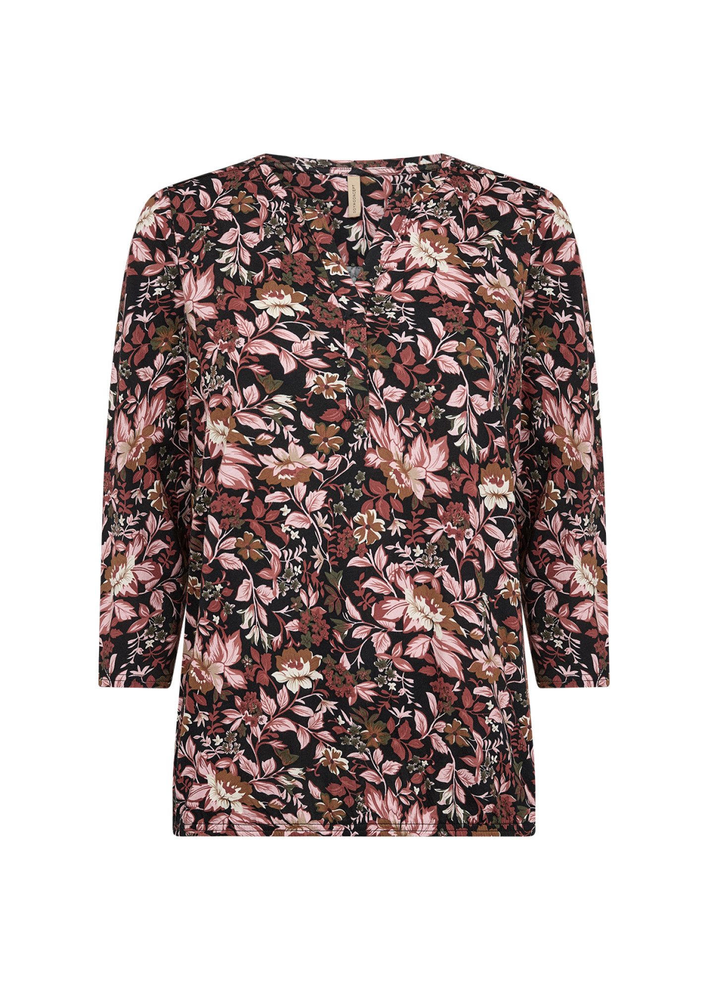 soyaconcept Blusenshirt SC-FELICITY AOP 561 4495C 4495C MADDER B