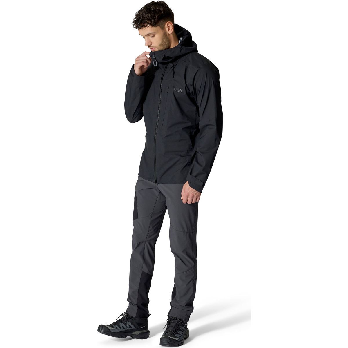 Rab Hardshelljacke Firewall Alpine Jacket Wasserdichte Herrenjacke für alpines Terrain mit hoher
