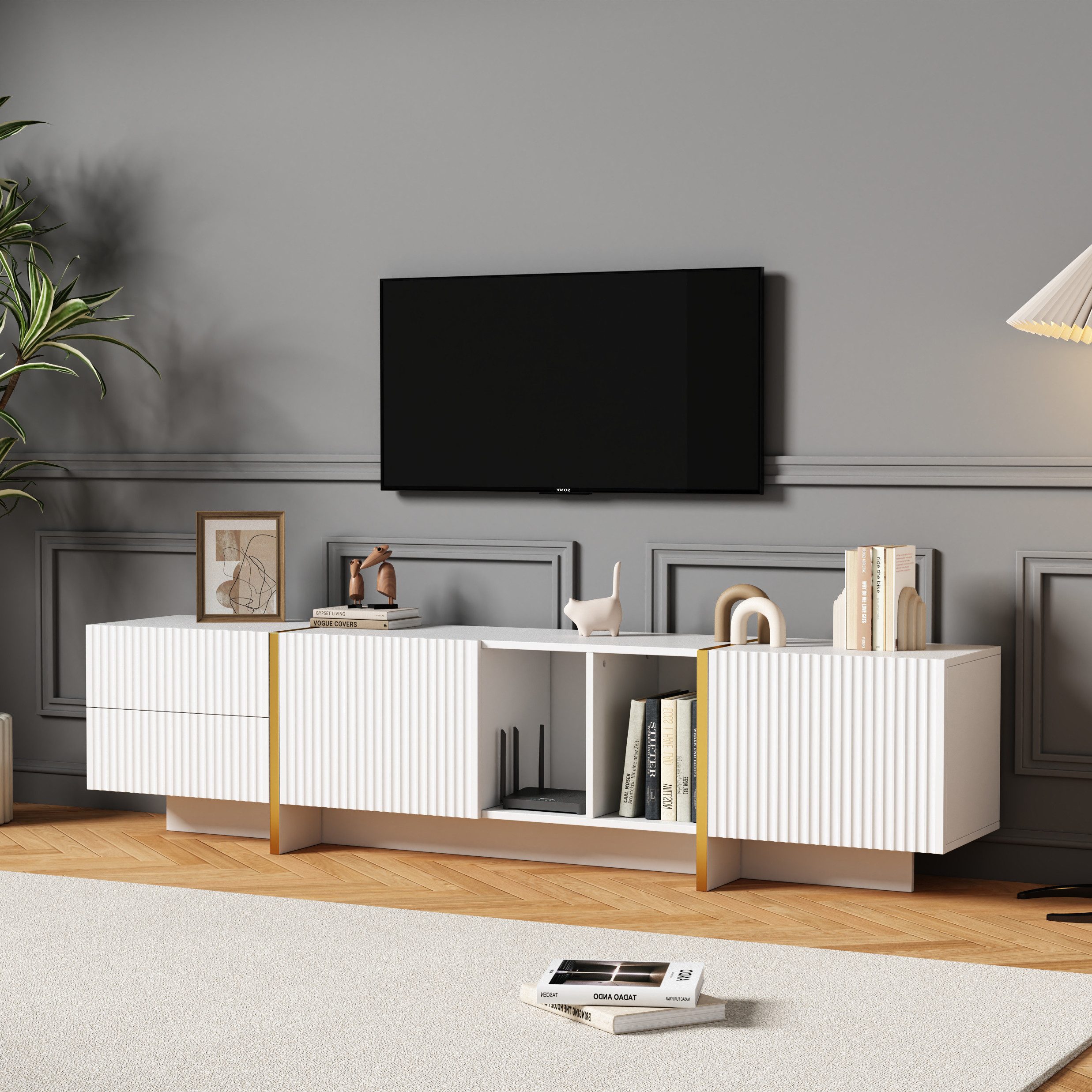 HAUSS SPOLE TV-Schrank mit Schublade, 2 günstig online kaufen