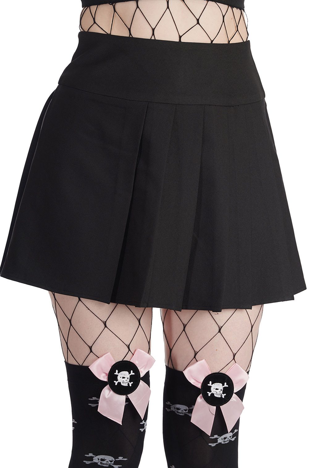 Banned Plisseerock Shiro Gothic Goth Retro günstig online kaufen