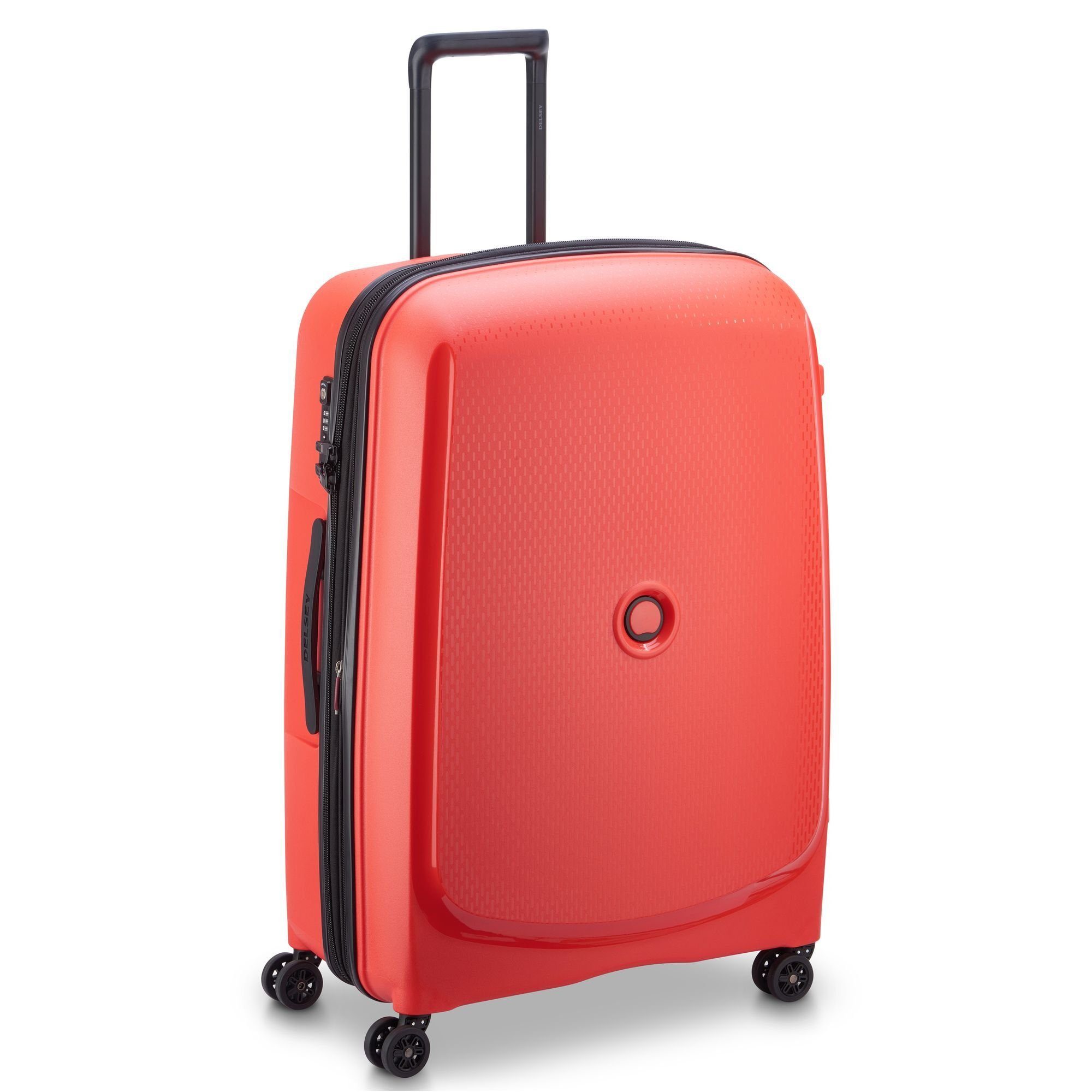 Delsey Hartschalen-Trolley Belmont Plus, 4 Rollen, blasses Polypropylen rot