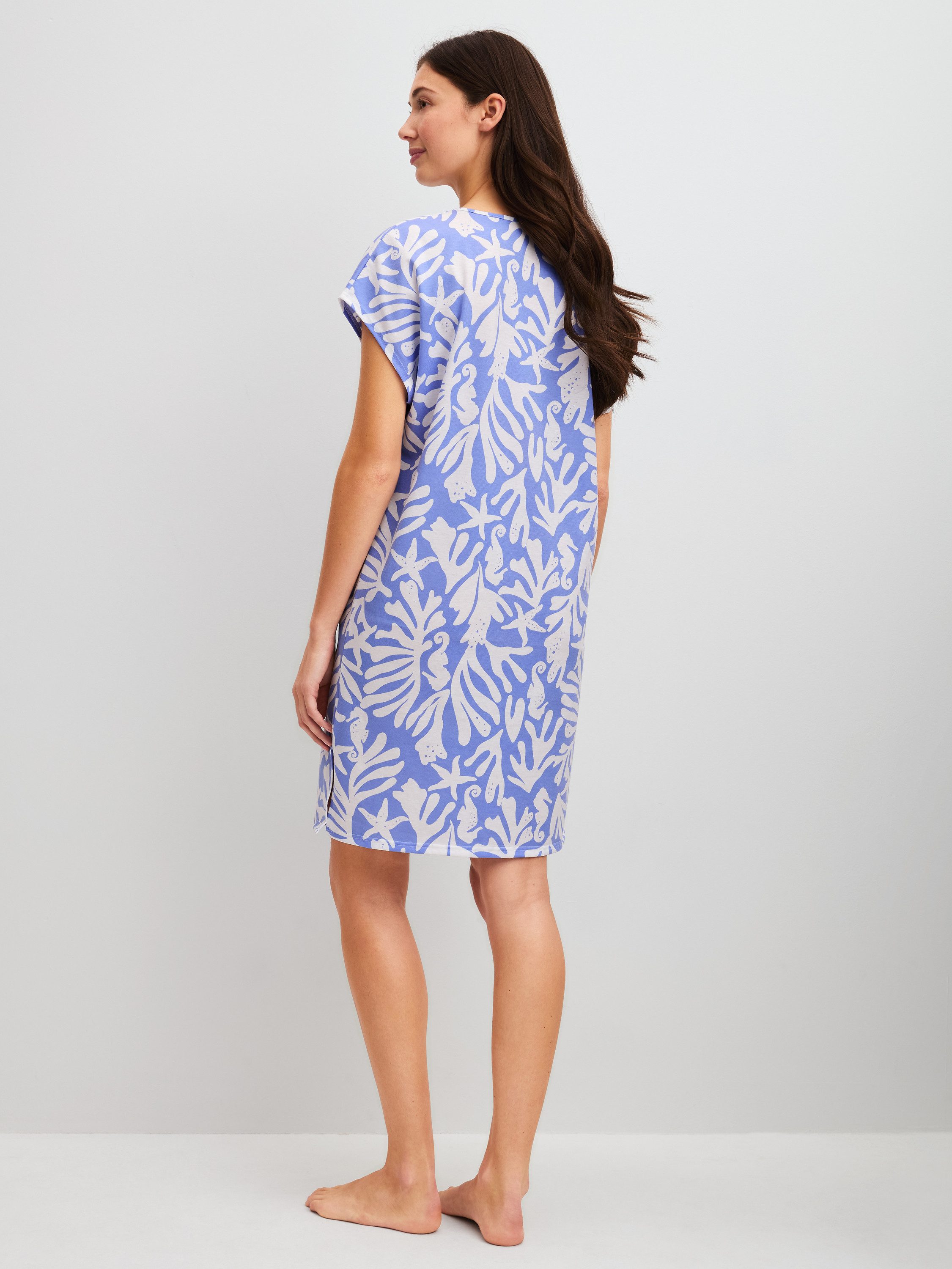 CALIDA Nachthemd Cotton Special Damen (1-tlg) 100% Baumwolle, atmungsaktiv, hautfreundlich, pflegeleicht, Länge 95cm