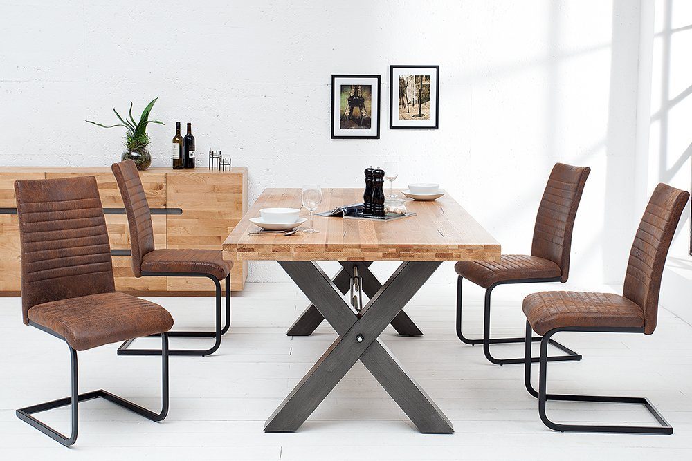 riess-ambiente Freischwinger APARTMENT braun / schwarz günstig online kaufen
