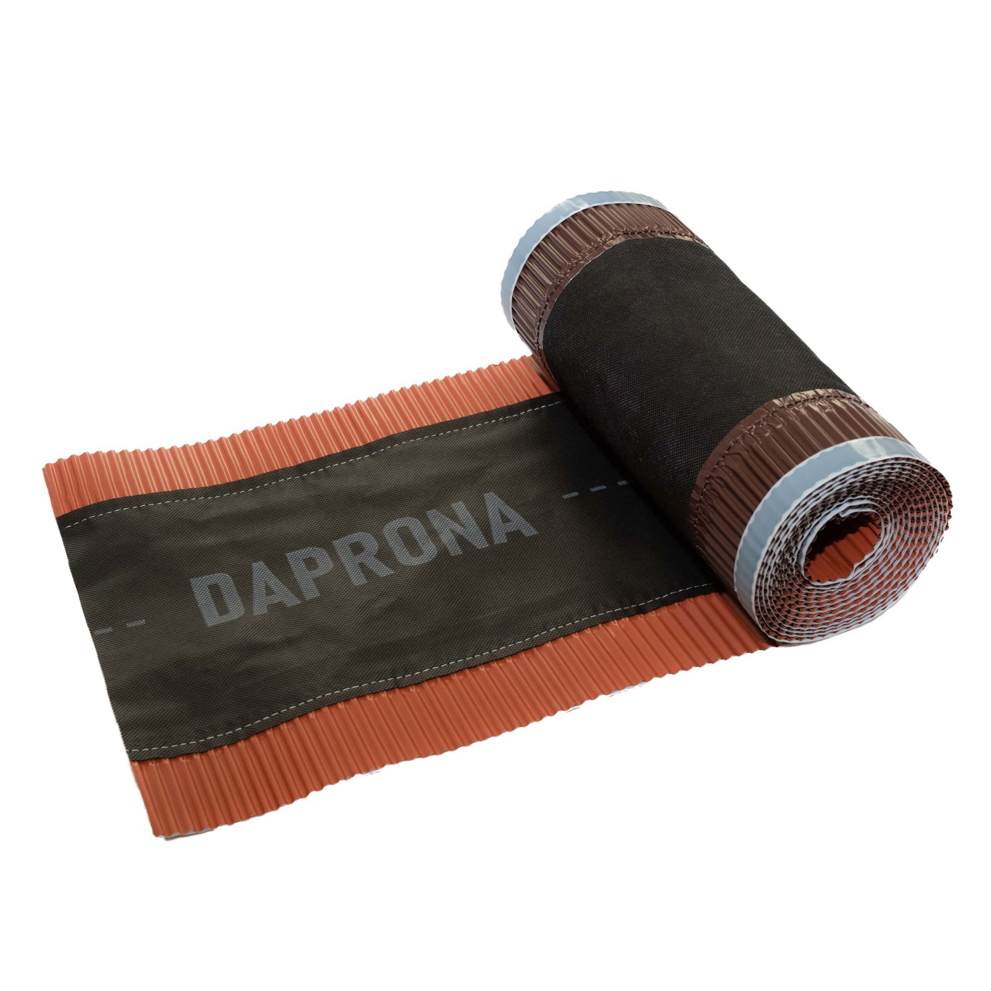 DAPRONA Dichtungsband Firstband Alu, (180mm x 5m Rot (RAL 8004), 1-St), Rollfirst für eine optimale Dachfirst Abdeckung, Super Butylkleber