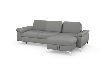 sit&more Ecksofa Padua L-Form, inklusive Sitztiefenverstellung, Armteilfunktion und Federkern