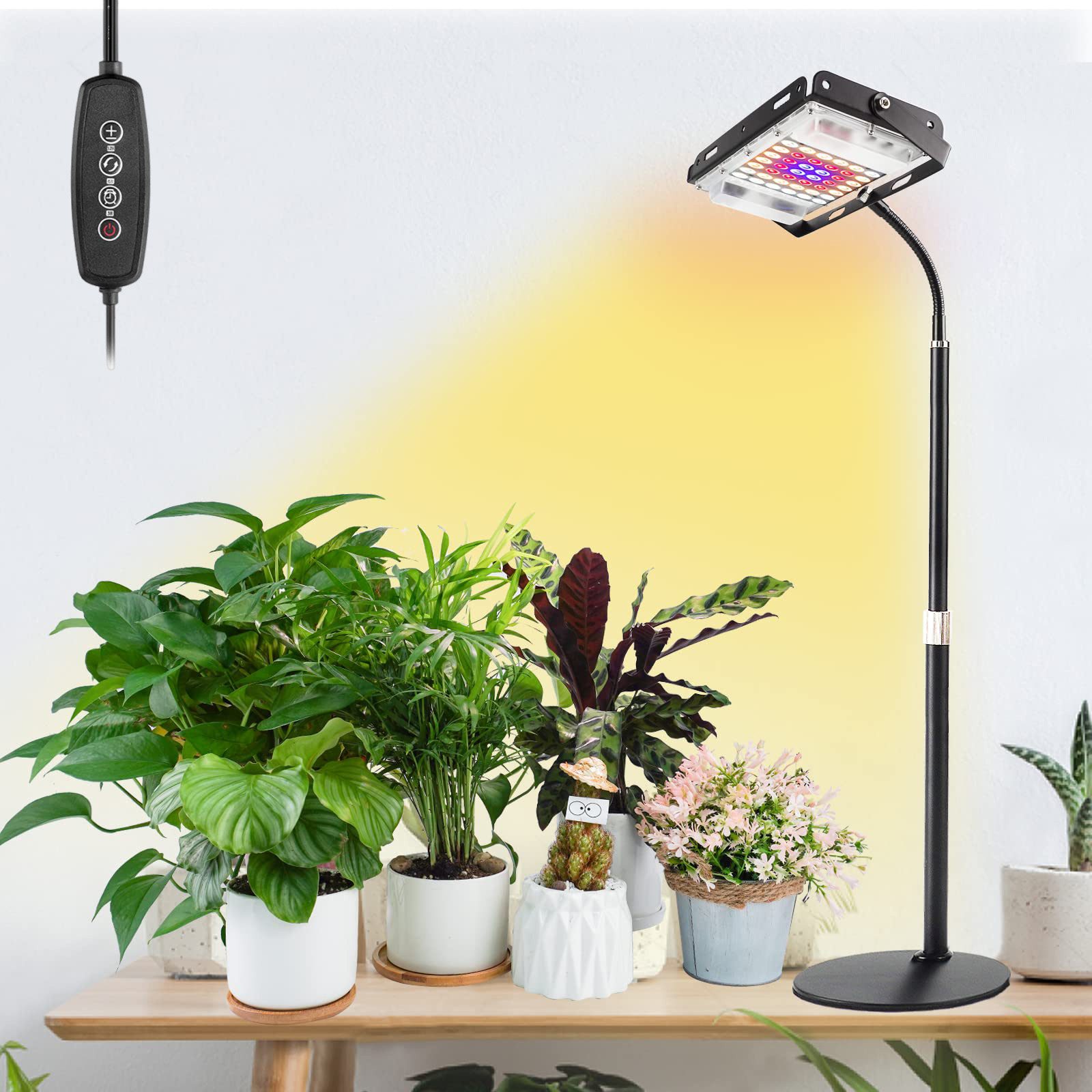 LMaxhome Pflanzenlampe LED Vollspektrum Dimmbar Pflanzenlicht mit Ständer f günstig online kaufen