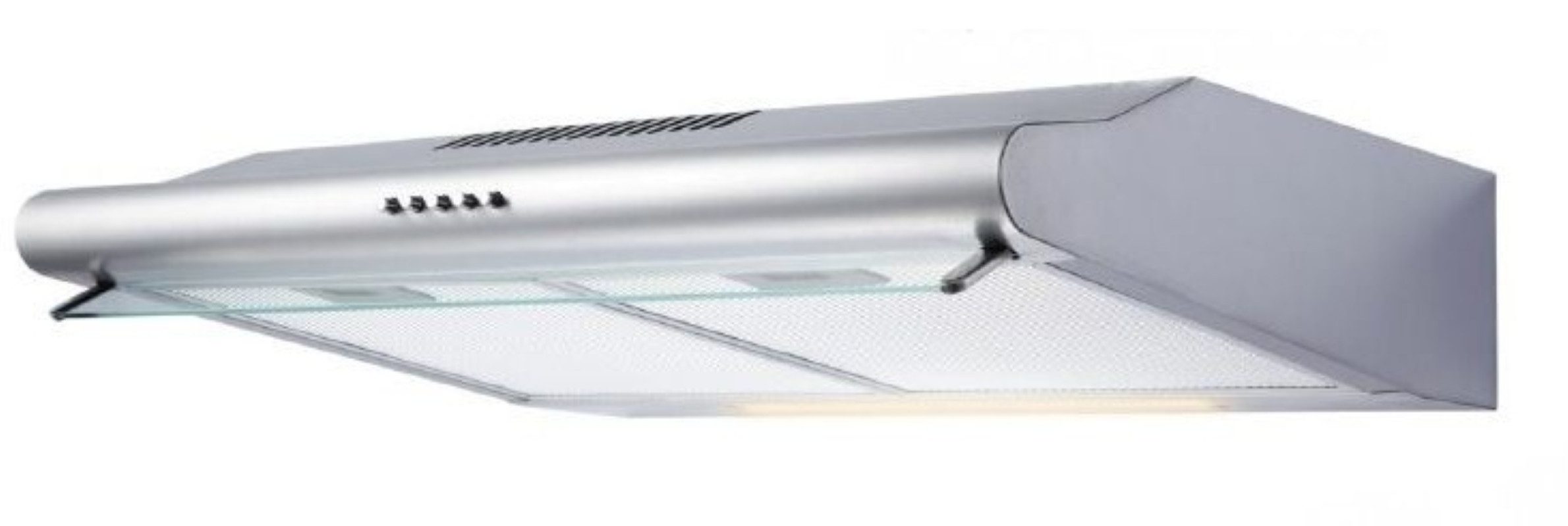 PKM Unterbauhaube KHU-601 60cm Glaswrasenschirm Dunstabzugshaube Umluft Abluft LED Serie KHU-601 Moderne Edelstahl Küchenhaube mit herausnehmbaren Fettfiltern
