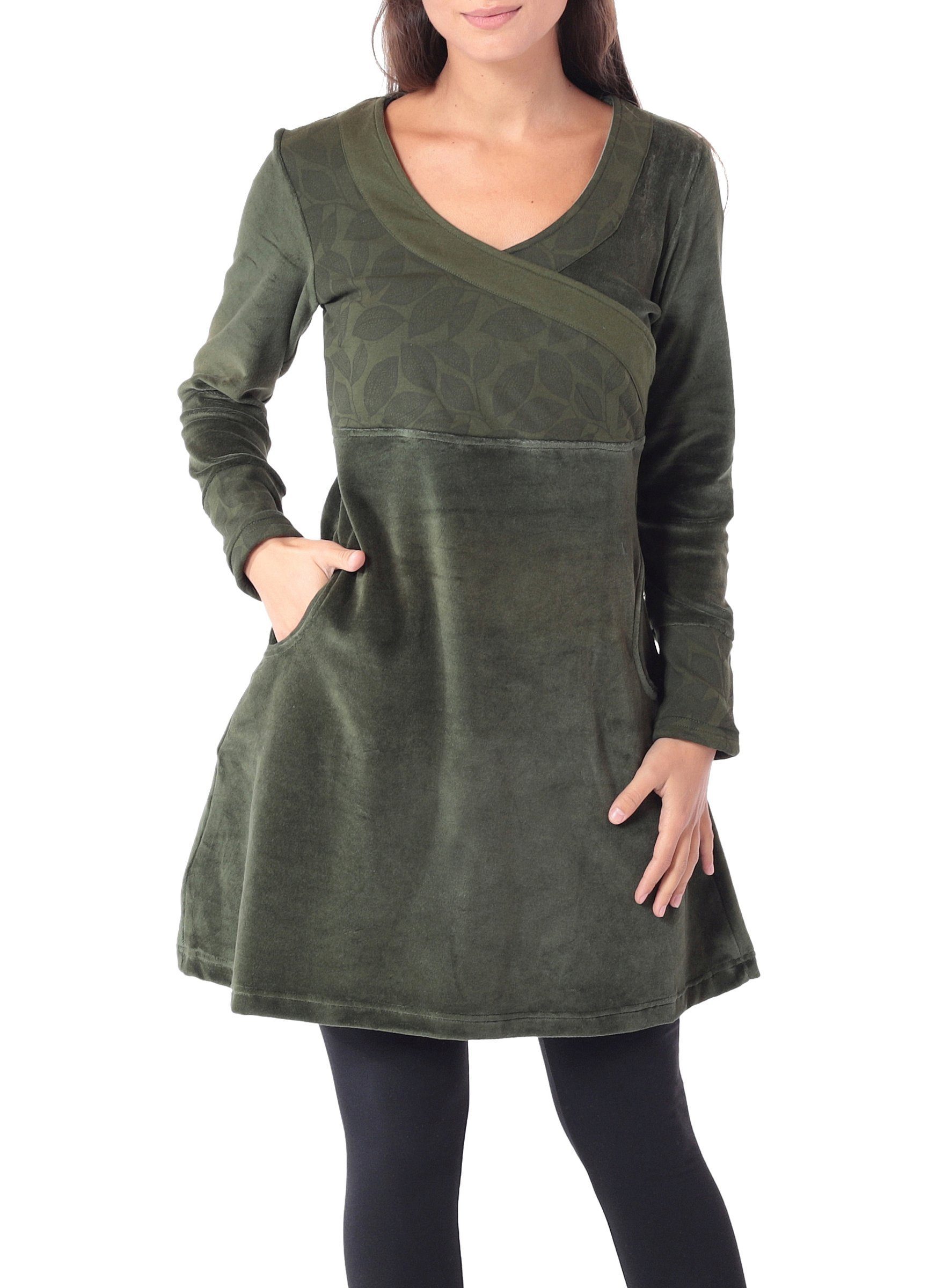 Samtkleid Bequemes Kleid aus Samt
