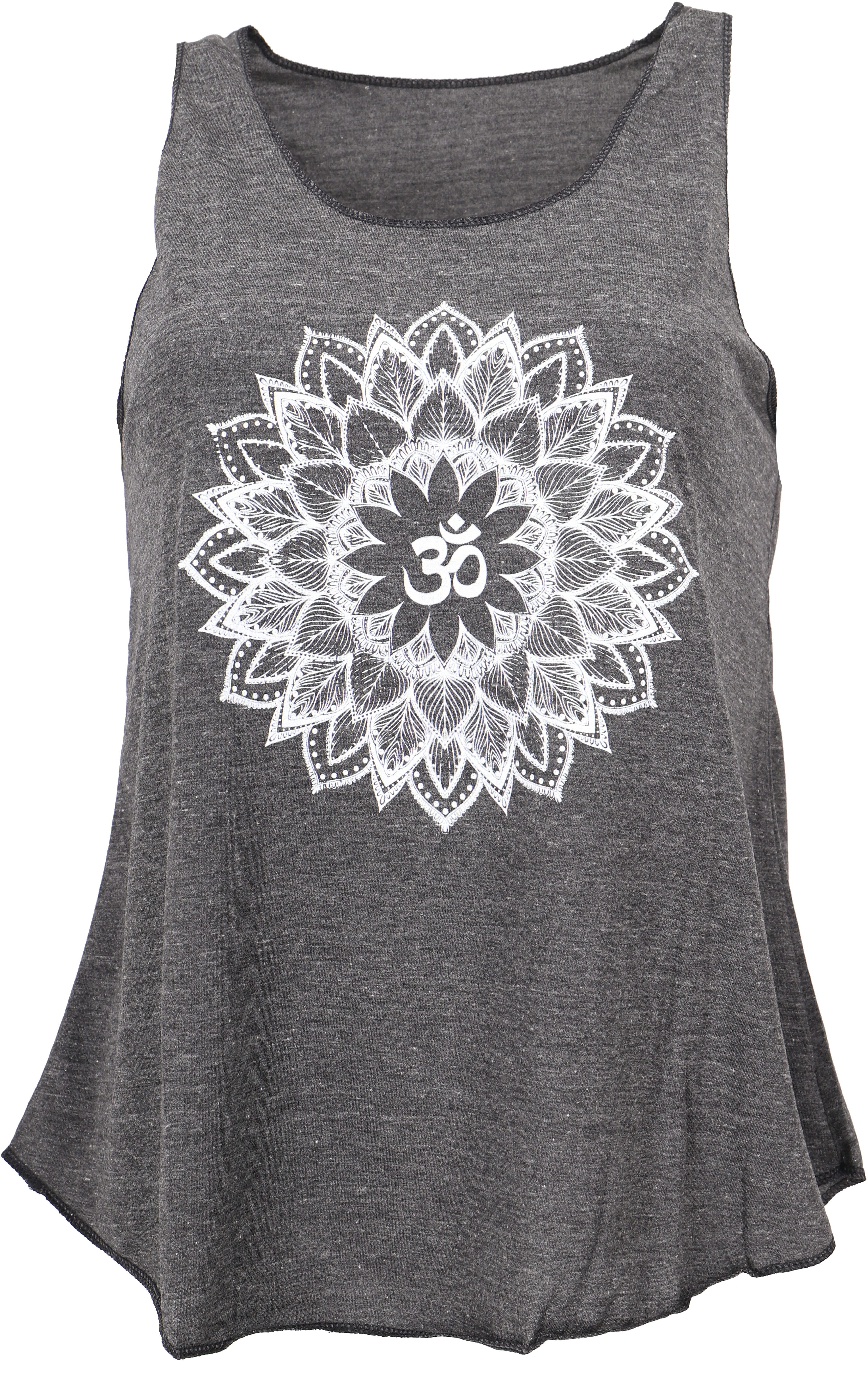 Guru-Shop T-Shirt Tanktop mit Ethnodruck, Mandala Yogatop -.. Festival, Ethno Style, Hippie, alternative Bekleidung
