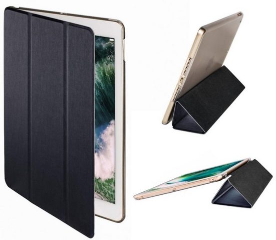 Hama Tablet-Hülle »Smart Case Tasche Cover Hülle Bag« iPad 5 2017 / iPad 6 2018 9,7", Standfunktion, Anti-Kratz, Steuerungszugriff, transparente Rückseite, Magnet-Verschluss, passend für Apple iPad 7 2019 / iPad 8 2020 10,2"