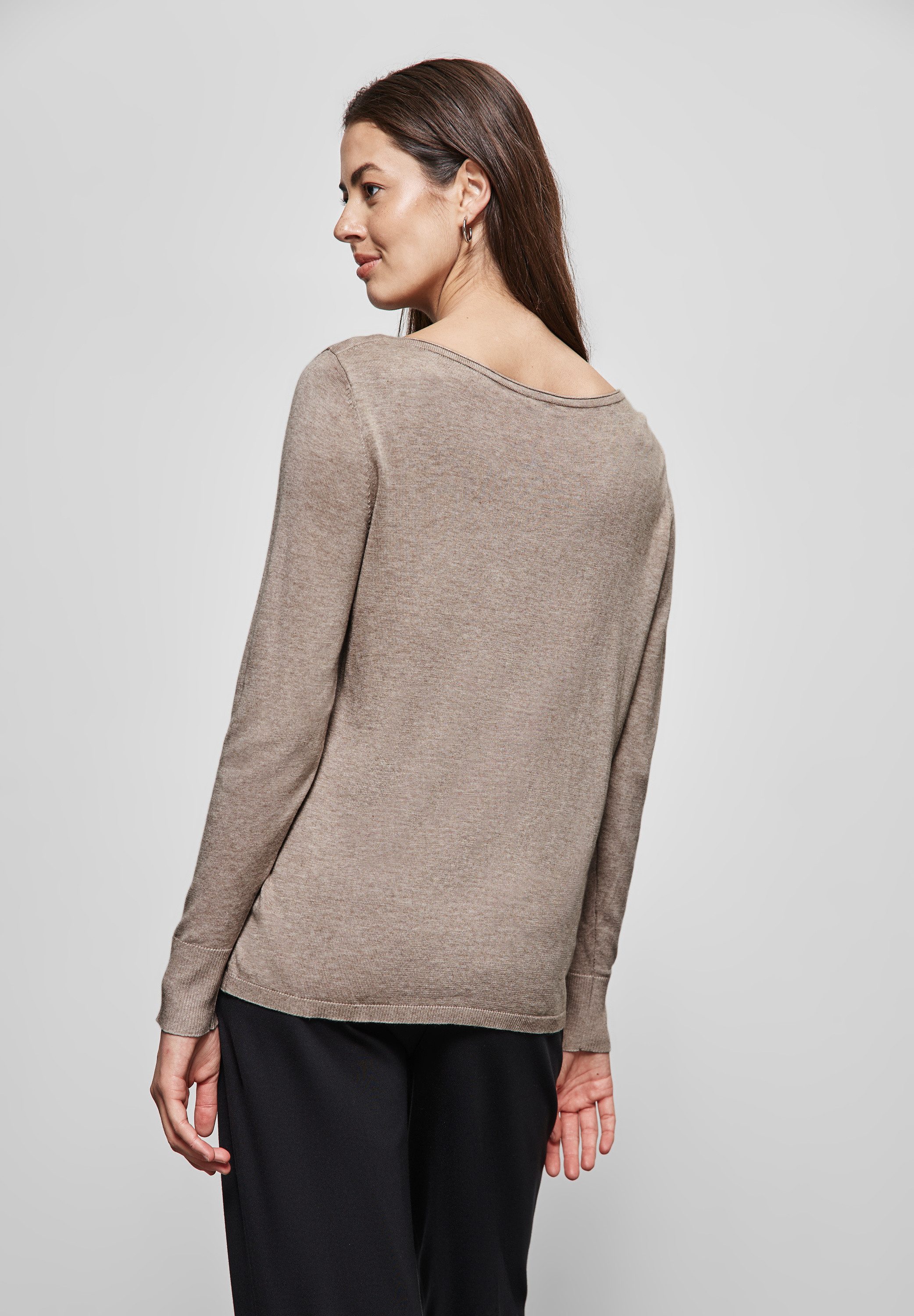 STREET ONE Strickpullover mit U-Boot-Ausschnitt