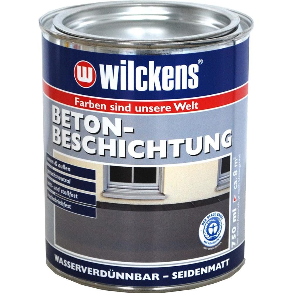 Wilckens Farben Zementfarbe Betonbeschichtung LF, Silbergrau (RAL 7001), Einkomponentige, wasserverdünnbare Spezial-farbe für Fußböden