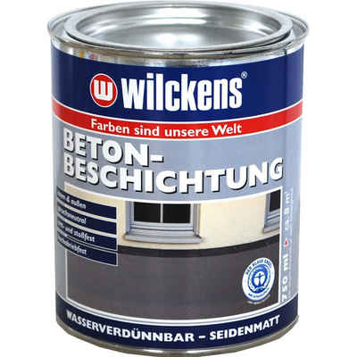 Wilckens Farben Zementfarbe Betonbeschichtung LF, Silbergrau (RAL 7001), 750 ml