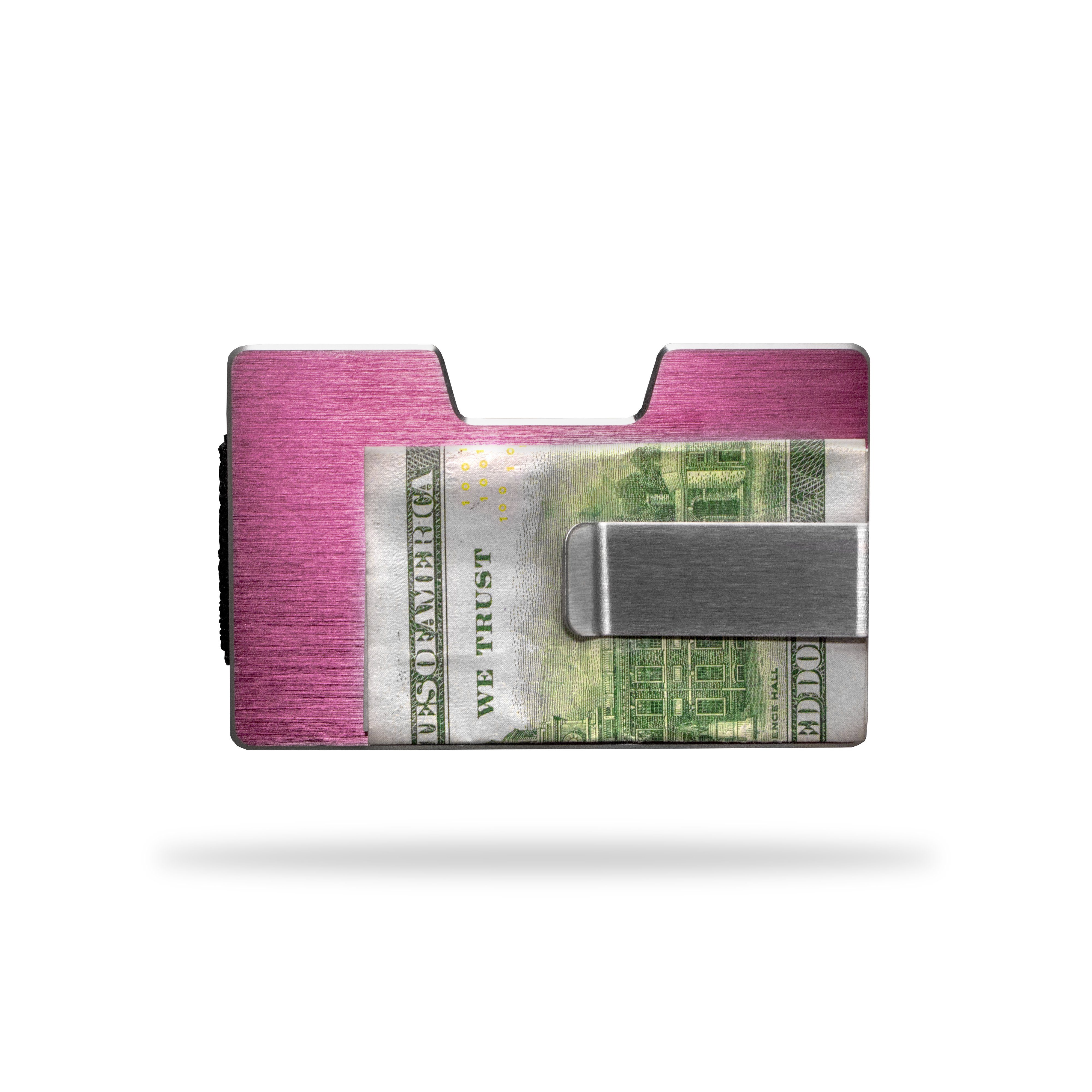 Männer Mini Portemonnaie, (Aluminium), Palace Geldbeutel, TAUROS Frauen Kreditkartenhalter, Geldbörse Kreditkartenetui Pink Kartenetui